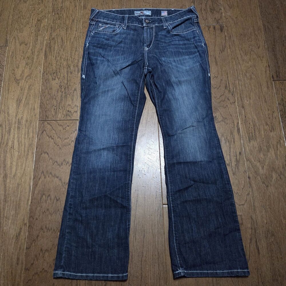 Ariat FR Jeans Womens Blue Flame Resistant Stretch DuraLight Ella 34x30 31s